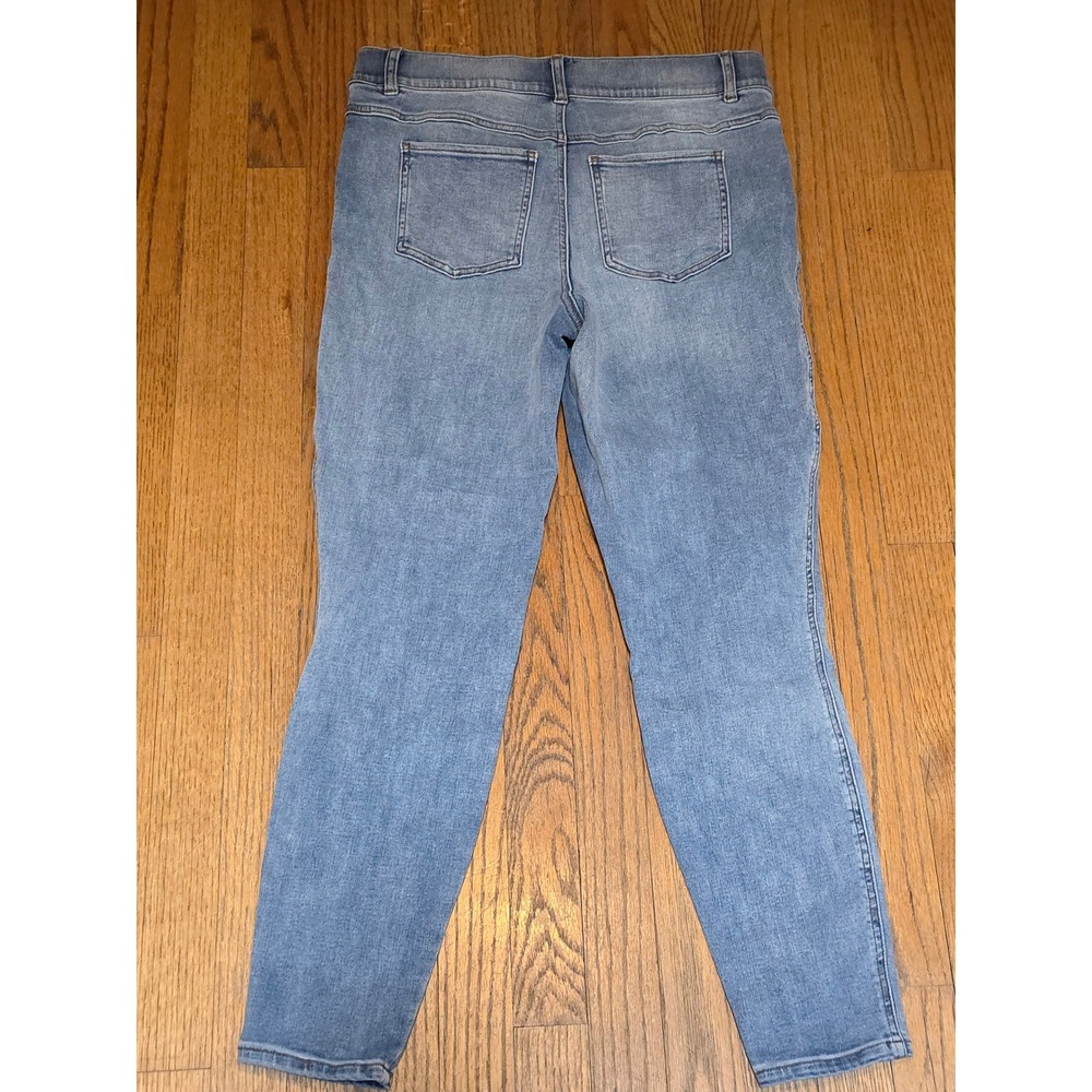Spanx Jean-ish Ankle Leggings Light Wash High Rise Skinny Jeans XL 20275R - Picture 3 of 6